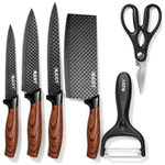 6-Piece Knife Set W/ 4 Knives, Planer & Kitchen Scissors