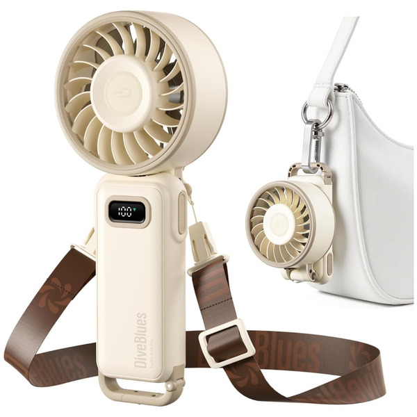4-in-1 Personal Neck Fan W/ 100 Speed Stepless Control (Various)