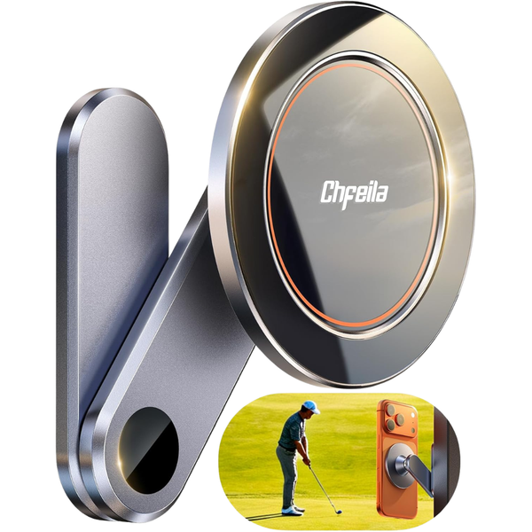 One Hand 360 Deg. Adjustable & 36X Strong Magnets Golf Cart Phone Holder