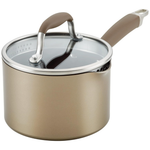 2-Qt Anolon Advanced Home Hard Anodized Nonstick Saucepan W/ Straining Lid