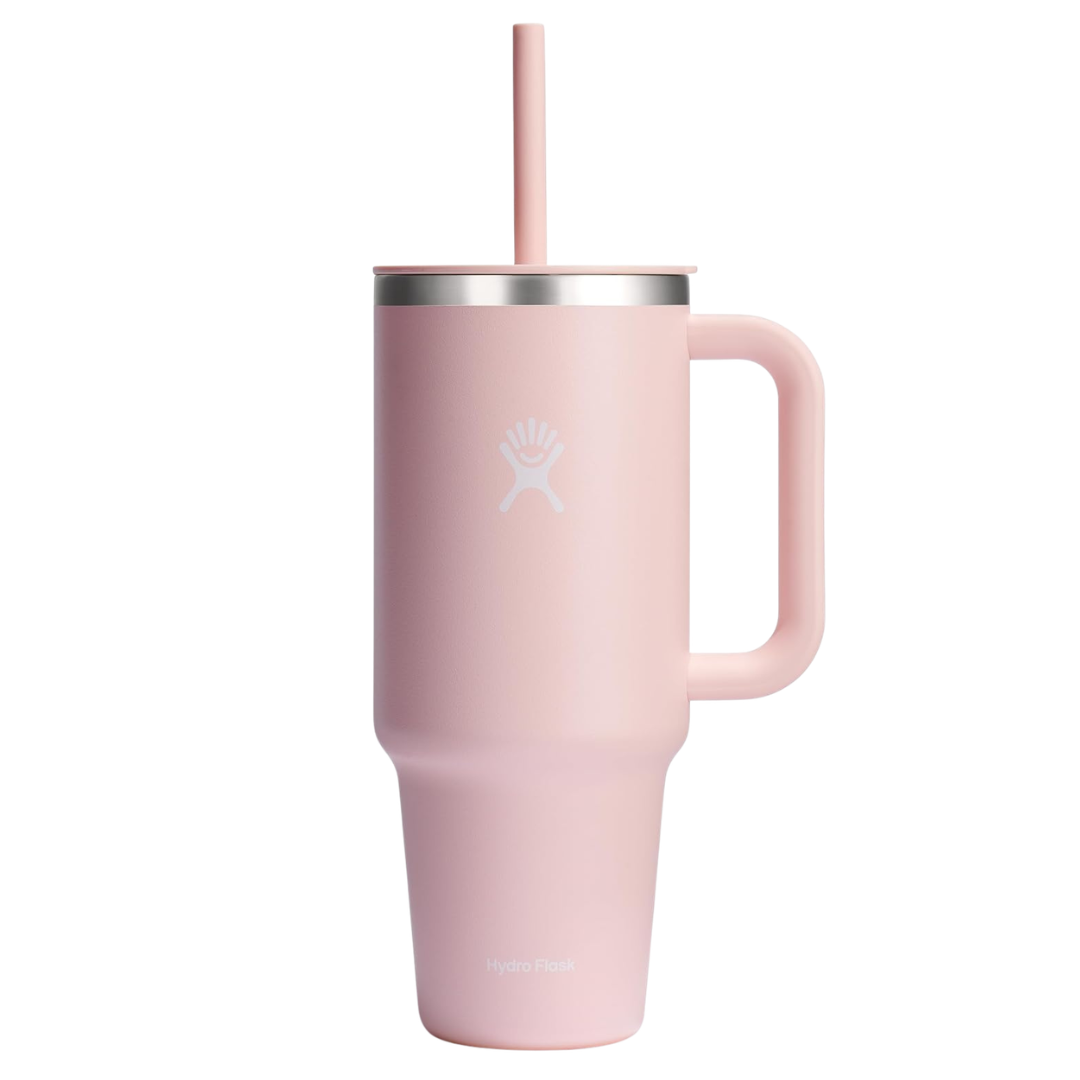 40oz Hydro Flask Insulated Stainless Steel Travel Tumbler W/ Lid And Straw (Trillium)