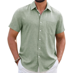 Men's Wrinkle Free Casual Linen Shirts