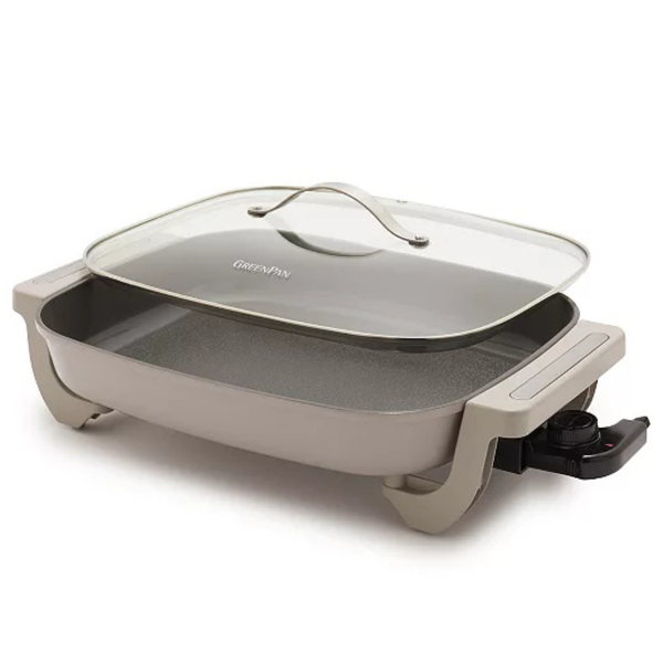 GreenPan 7qt Advanced 12" x 15" Electric Skillet with Lid