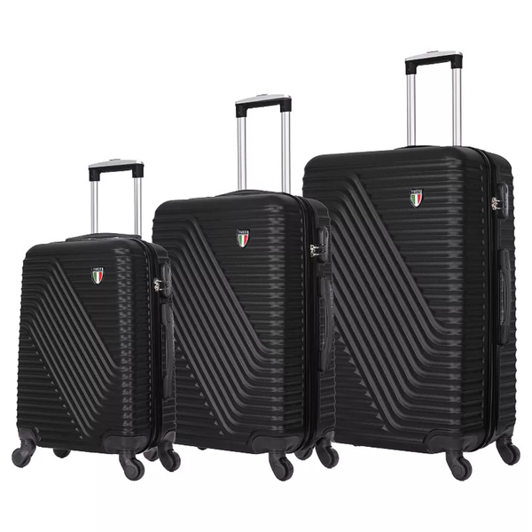 Tucci Italy Travola 3-Piece Hardside Spinner Luggage Set