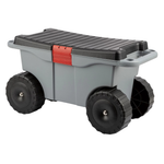 Pure Garden Rolling Garden Cart With Seat