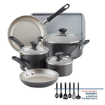 Farberware Cookstart 15-Piece DiamondMax Nonstick Cookware Set