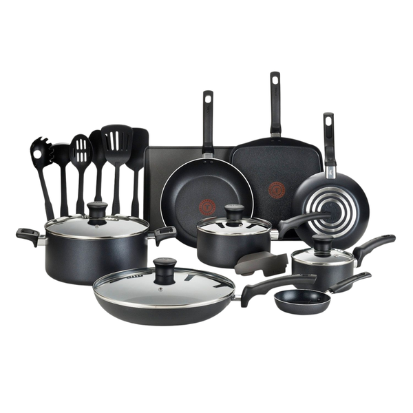 20-Pieces T-Fal Essentials Nonstick Cookware Set + $10 Kohls Cash