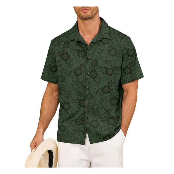 Century Star Men's Hawaiian Casual Floral Shirt