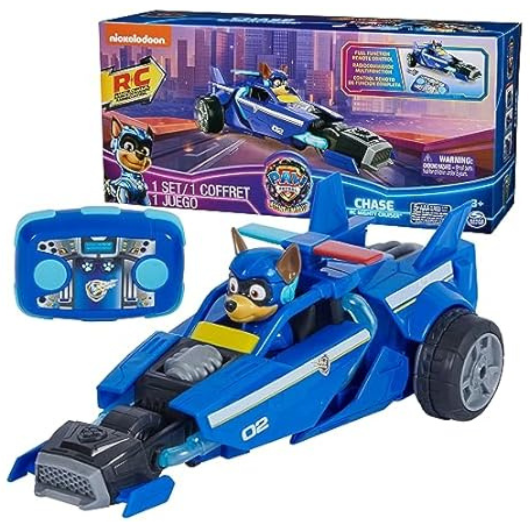 Paw Patrol The Mighty Movie RC Car W/ Molded Mighty Pups Chase