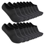 8-Pairs Unisex Non Slip Invisible Low Cut No Show Socks