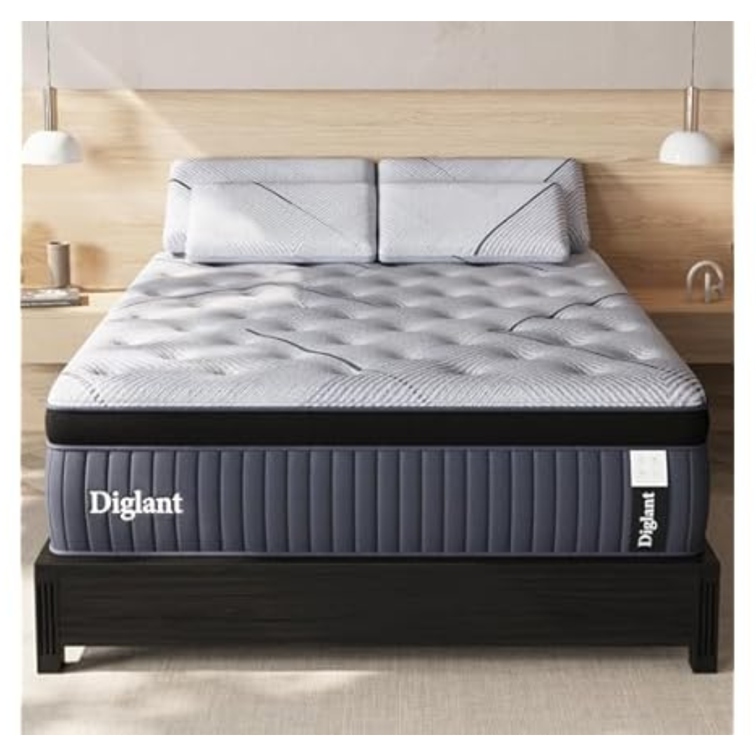 14" Medium Queen Size Cooling Gel Memory Foam Hybrid Mattress