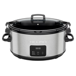 7QT Chefman Programmable Slow Cooker With Locking Lid
