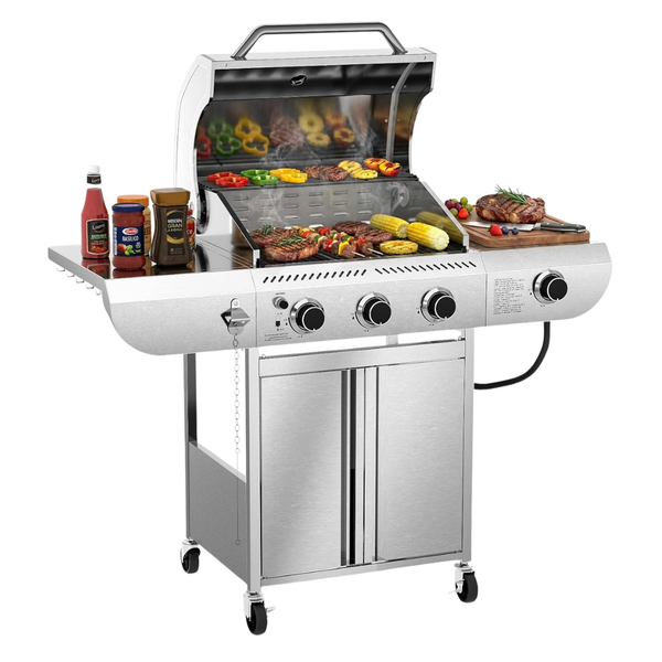 3-Burner WAA Portable Propane Gas Grill
