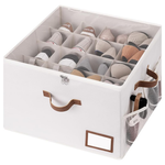 StorageWorks Shoe Storage Bins With Clear Lid (Up To 16 Pairs)