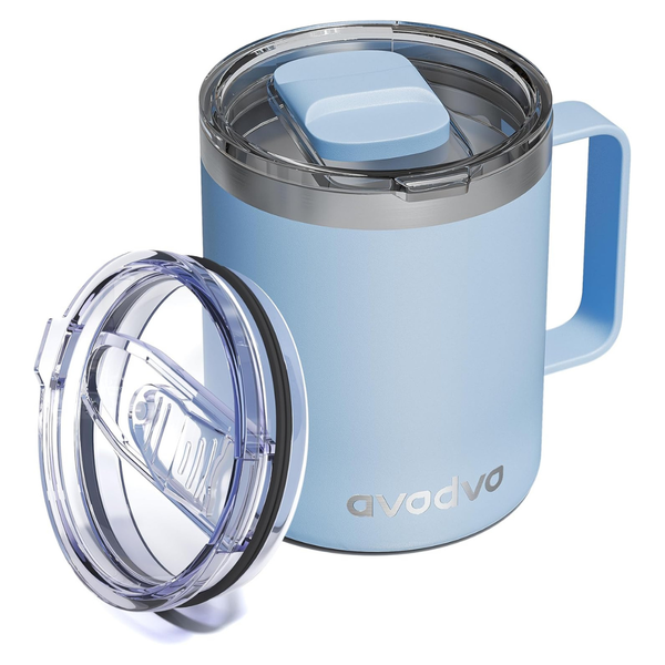 12-Oz Avodvo Stainless Steel Insulated Coffee Travel Mug W/ Handle (Various)