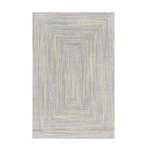 The Big One Kids Rainbow Braided Throw Rug (54"W X 78"L)