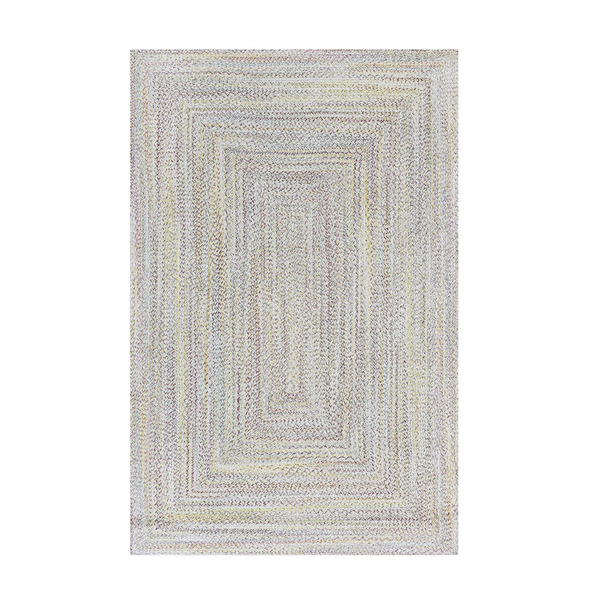 The Big One Kids Rainbow Braided Throw Rug (54"W X 78"L)