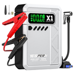 150 PSI 2000A Portable Car Jump Starter With Air Compressor