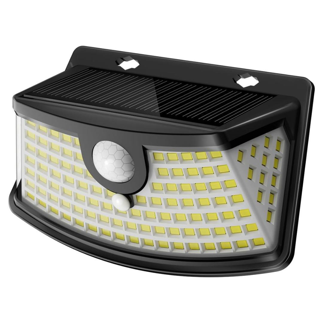 120 LED New Solar Motion Sensor Lights W / Lights Reflector
