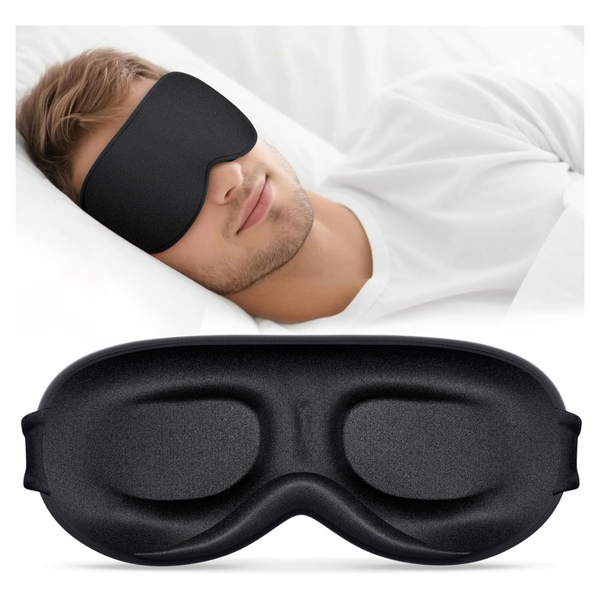 Vynix 100% Blackout 3D Soft Sleeping Mask For Men & Women