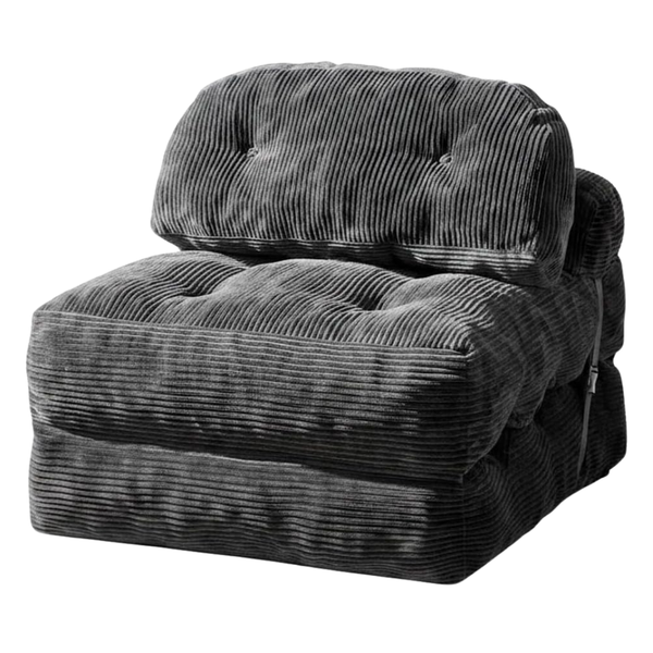 Convertible Sofa Bed Chair With Back Support, Pillow & Futon Design (Various)