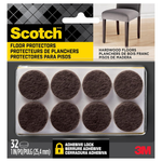 32-Pack Scotch Self-Stick 1" Round Furniture Pads (SP822-NA)