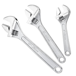 3-Piece Workpro SAE/Metric Forged Carbon Steel Adjustable Wrench Set