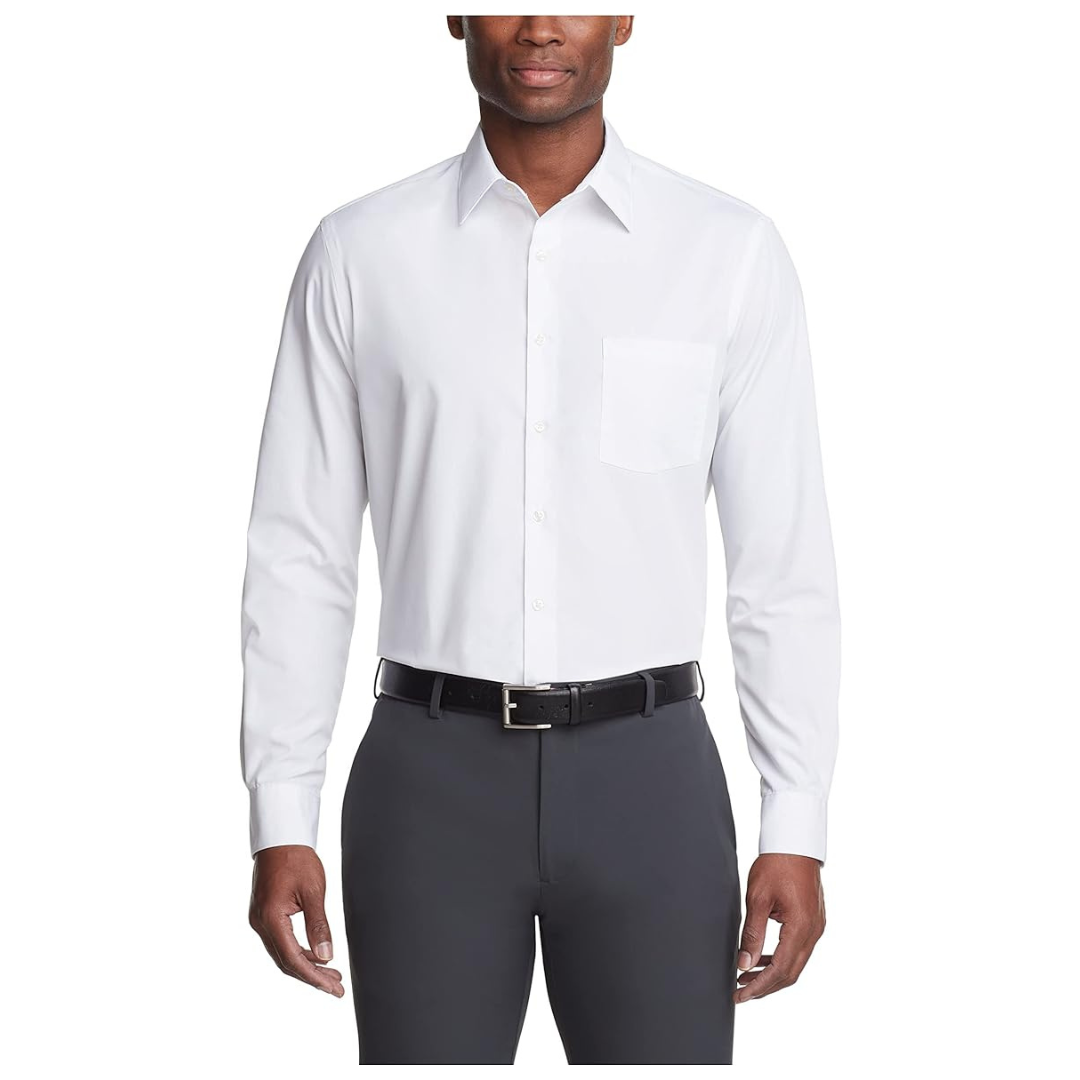 Van Heusen Men's Poplin Regular Fit Dress Shirt