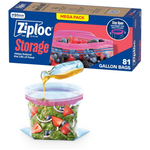 81-Count Ziploc Gallon Food Storage Bags