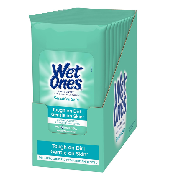 200-Count (10pk X 20ct) Wet Ones Hand Wipes (Select Scent)