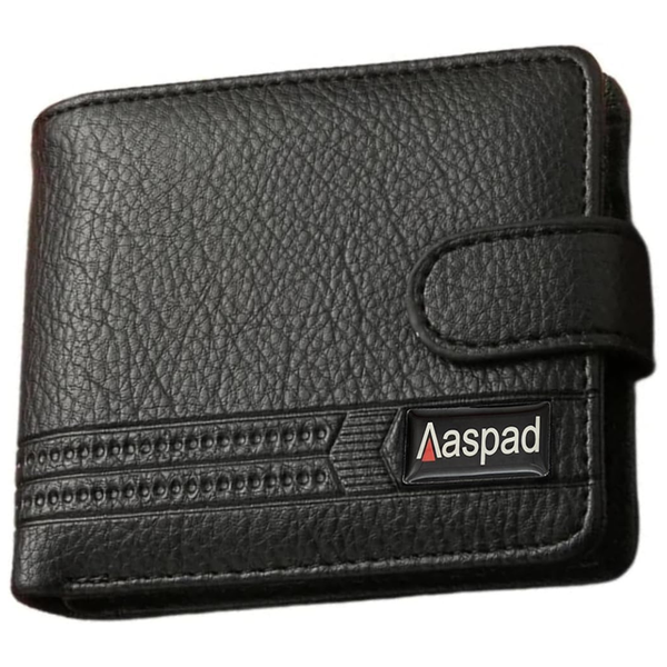 Men's Leather Bifold Style Fasten Wallet With Belt