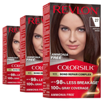 3-Pack Revlon ColorSilk With Bond Repair Complex