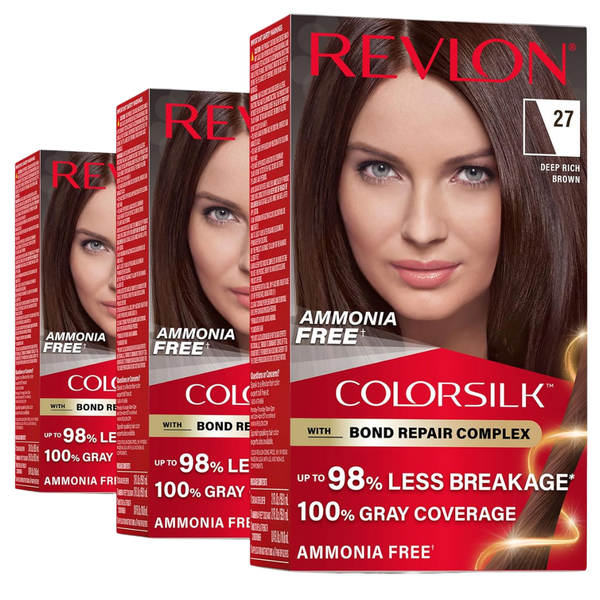 3-Pack Revlon ColorSilk With Bond Repair Complex
