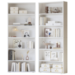 Set Of 2 Ironck 6-Tier 70" Freestanding Bookcases