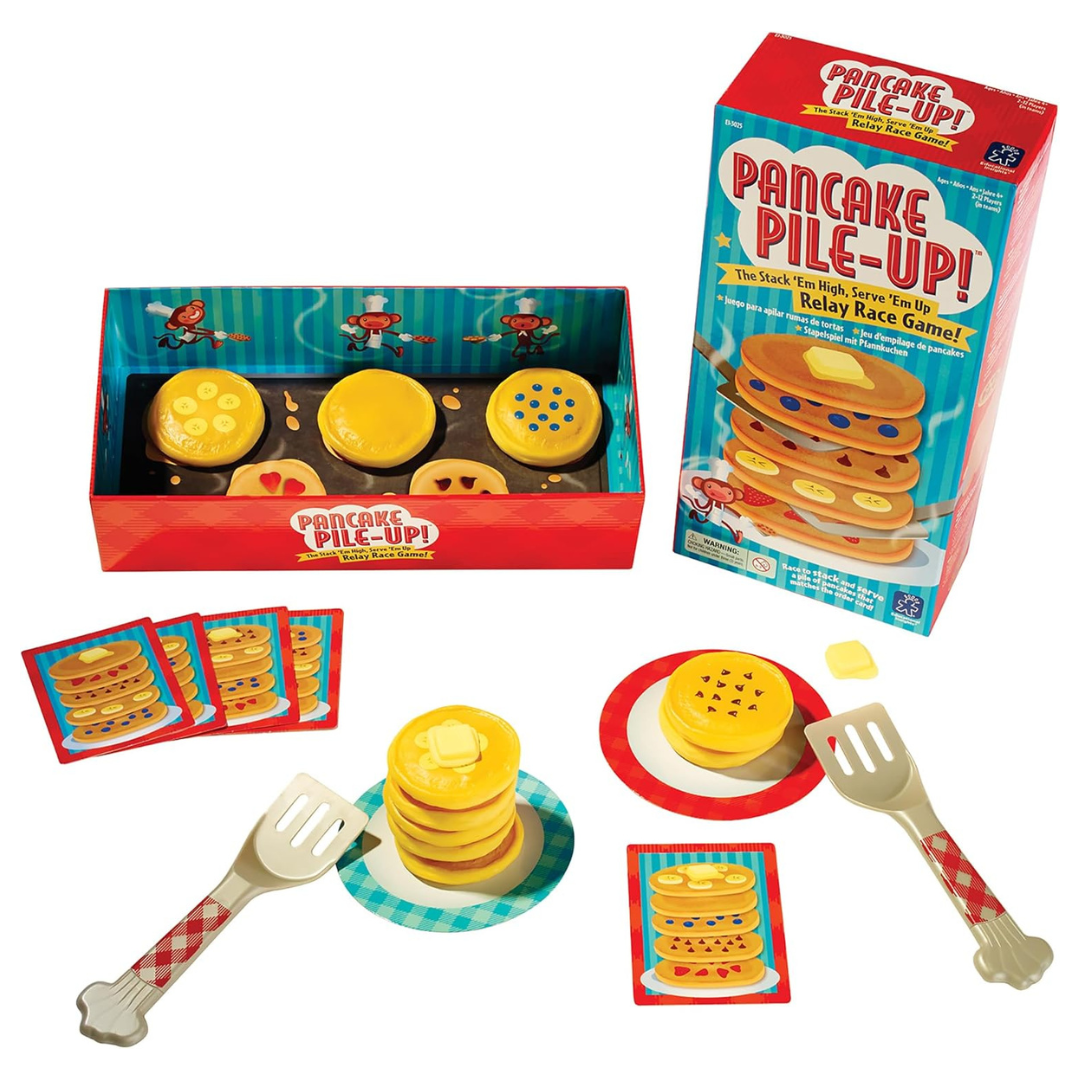 2-4 Players Pancake Pile-Up Sequence Relay Board Game