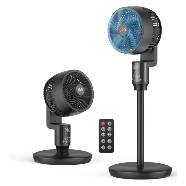 Adjustable Height 70 Deg. Oscillation Pedestal Fan