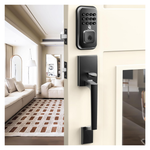 BE-TECH Keyless Electronic Entry Smart Door Lock W/ 2 Knob Handles