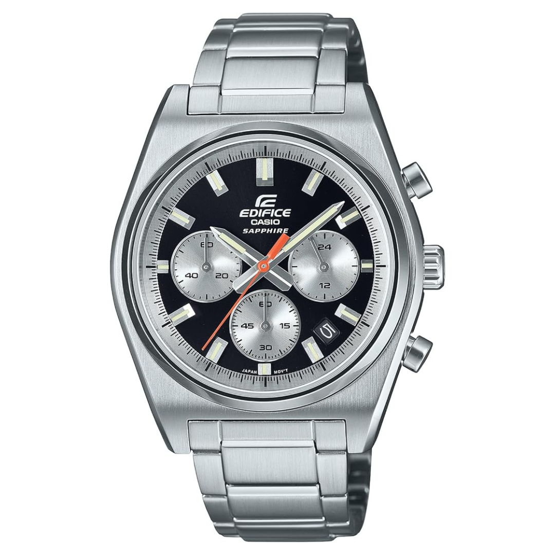 Casio Men's Edifice Motorsports Stainless Steel Silver Chronograph Watch
