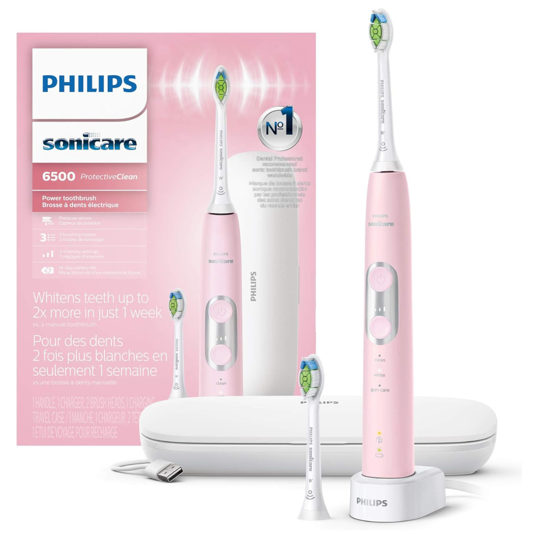 Philips Sonicare ProtectiveClean 6500 Rechargeable Electric Toothbrush W/ Pressure Sensor