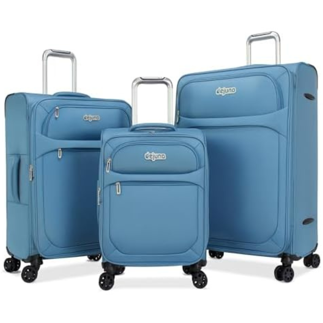 3-Piece World Traveler Dejuno Cirrus Expandable Spinner Luggage Set
