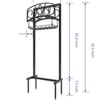 Freestanding Quad-Stake Garden Hose Holder