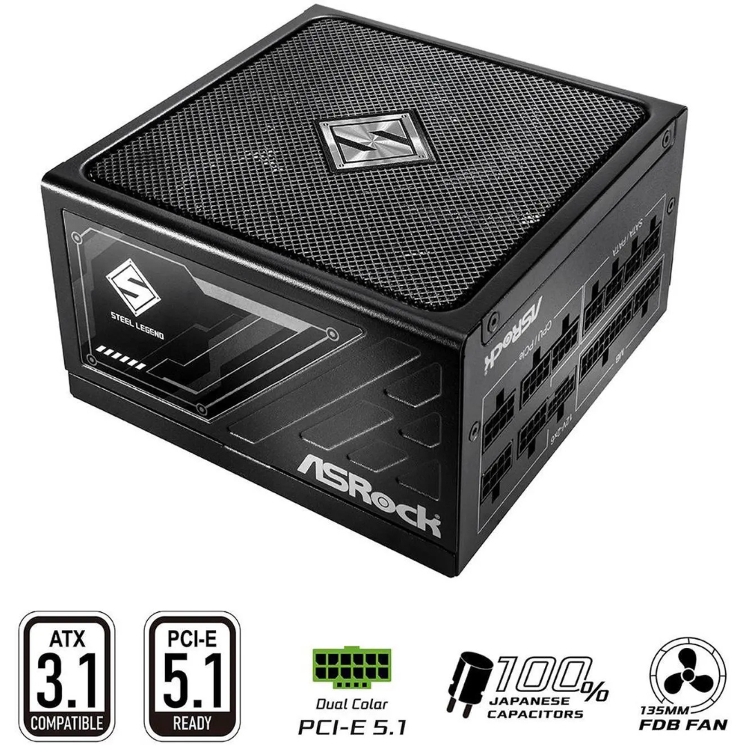 ASRock Steel Legend 850W 80 PLUS GOLD Power Supply