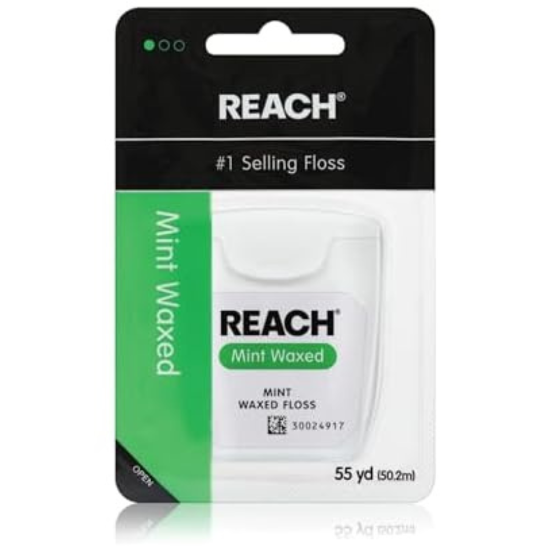 55 Yards Reach Mint Flavored Waxed Dental Floss