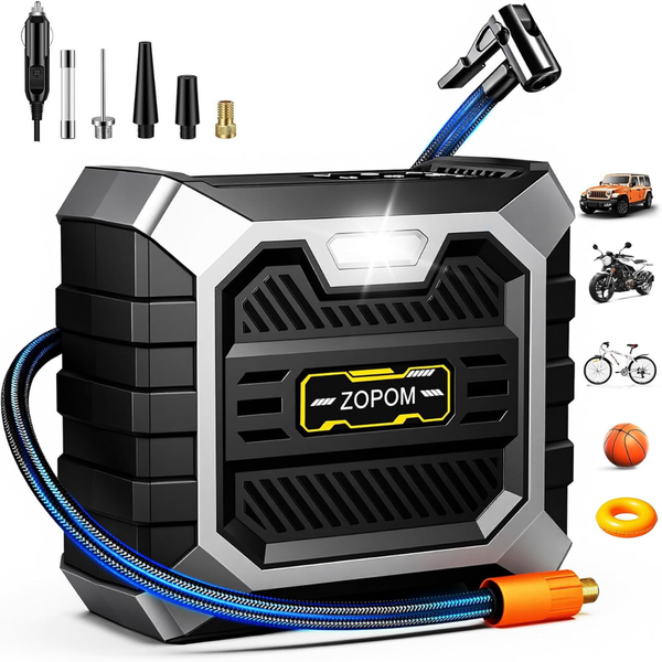 ZOPOM 12V DC Tire Inflator Air Compressor