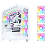 SAMA V50 4x120mm ARGB PWM Fan Pre-Install Mid Tower PC Case