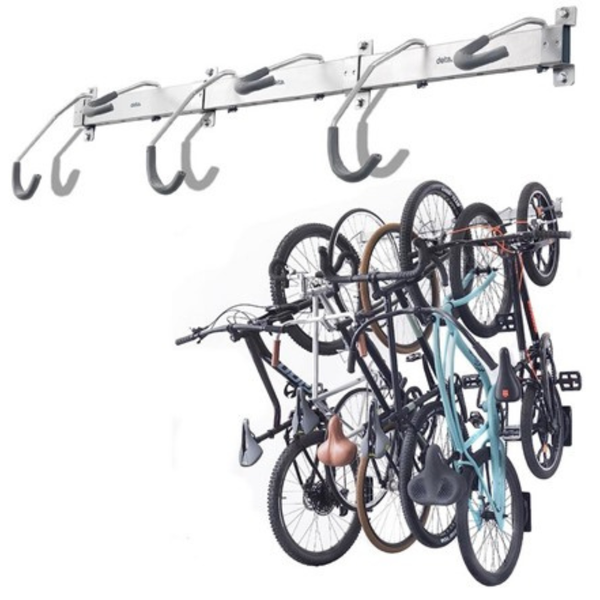 Delta Cycle & Home Rail Rack 6-Bike Vertical Bike Hook