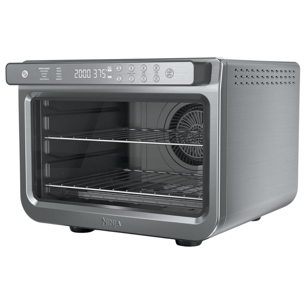 10-in-1 Ninja 1800W Stainless Steel Air Fryer & Toaster Oven