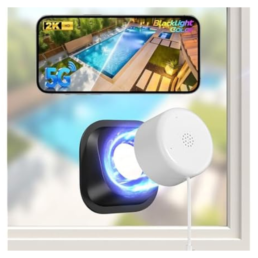 4MP 2K Blacklight Color Night Vision Window Security Camera