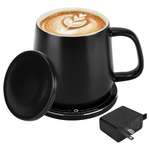 131 Deg.F Smart-Warming Ceramic Cup With Lid & 15W Charger