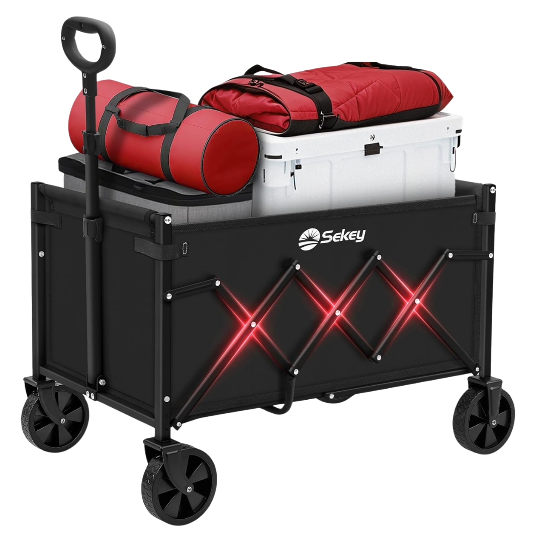 Sekey 220-Lb. Capacity Foldable Utility Wagon Cart